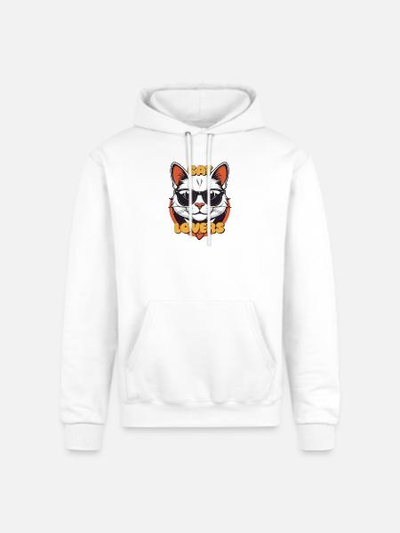 Cat lovers - Champion Unisex Powerblend Hoodie - white