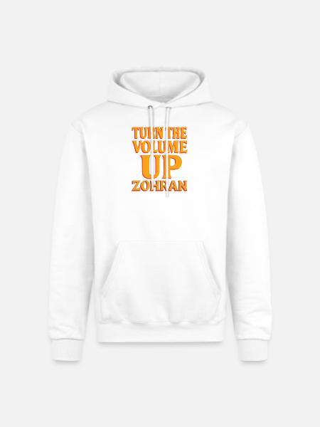 Turn the Volume Up Shirt - Champion Unisex Powerblend Hoodie - white