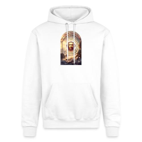 Easter He Is Risen Sacred Face T Shirt, wife Gift - Champion Unisex Powerblend Hoodie