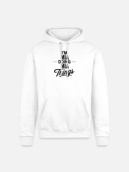 I'm Mia Doing Mia Things - Champion Unisex Powerblend Hoodie - white