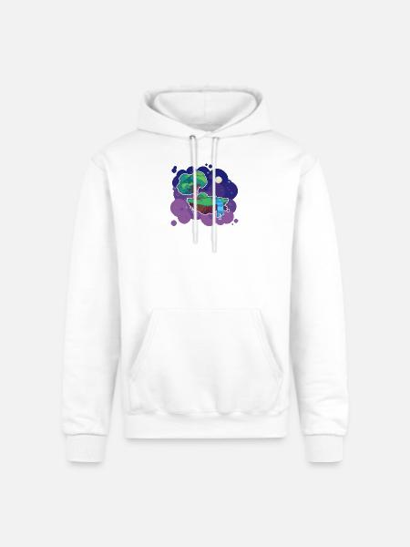 Floating Island - Champion Unisex Powerblend Hoodie - white