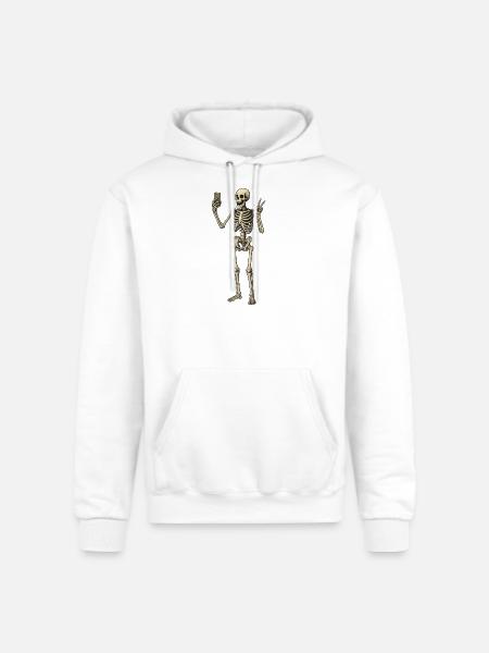 selfie - Champion Unisex Powerblend Hoodie - white