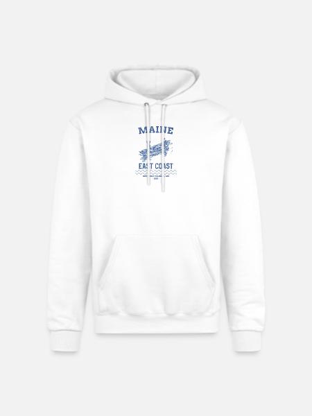 east_coast_boothbay - Champion Unisex Powerblend Hoodie - white