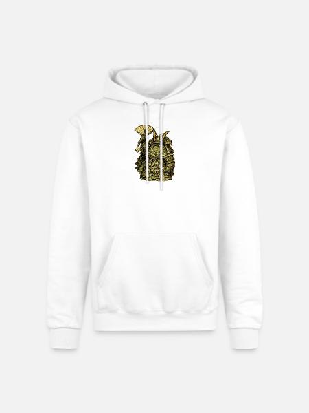 Cabbage Colonel — Funny Vegetable Commander - Champion Unisex Powerblend Hoodie - white