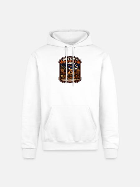 Autumn Bonfire Nights - Champion Unisex Powerblend Hoodie - white