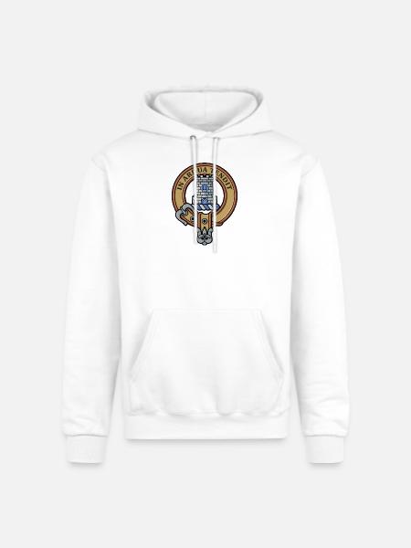Clan Malcolm Crest - Champion Unisex Powerblend Hoodie - white