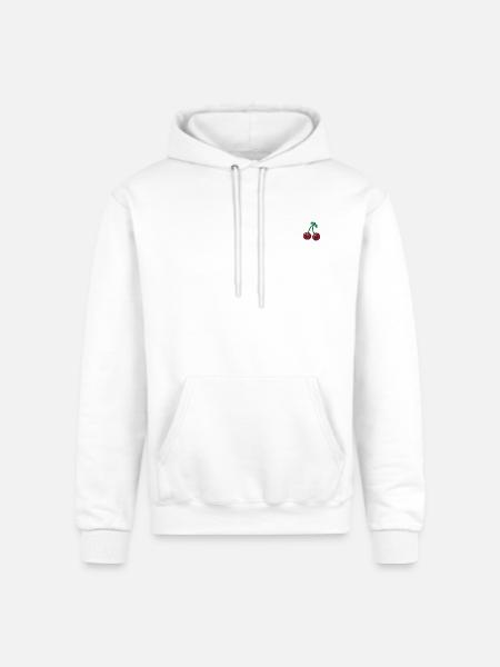 Cherries embroidered - Champion Unisex Powerblend Hoodie - white