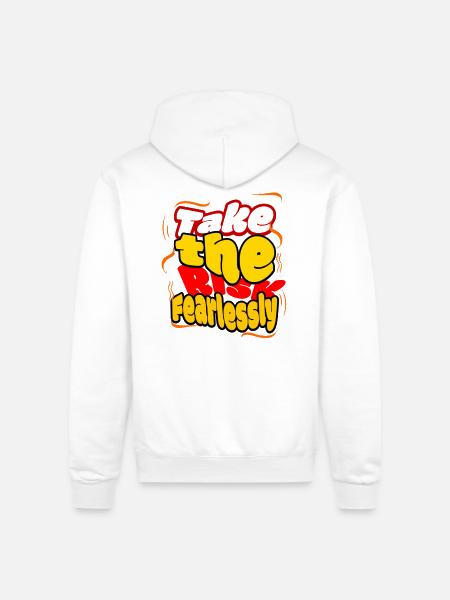 Fearless Tshirt - Champion Unisex Powerblend Hoodie - white