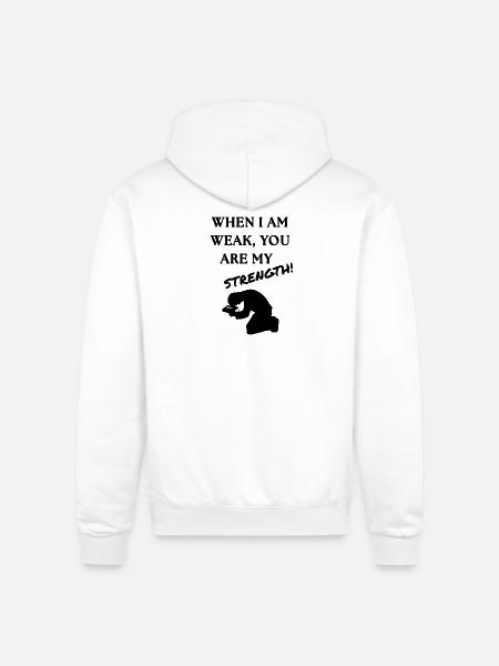 Strength Burst Comic Style - Champion Unisex Powerblend Hoodie - white
