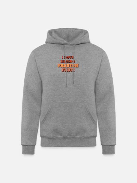 Passion Fruit - Champion Unisex Powerblend Hoodie - heather gray