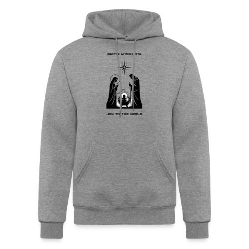 Joy to the World T-Shirt | Minimalist Nativity - Champion Unisex Powerblend Hoodie