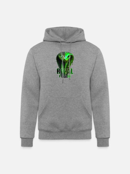 Royal Poison Serpent Split - Champion Unisex Powerblend Hoodie - heather gray