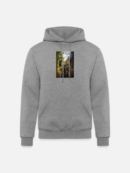 Choose the bear - Champion Unisex Powerblend Hoodie - heather gray