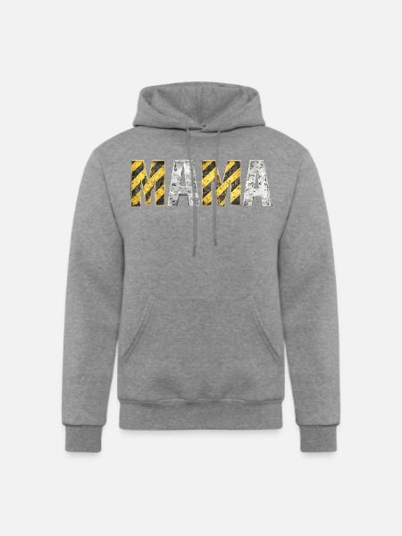 Industrial Hazard Mama Letters - Champion Unisex Powerblend Hoodie - heather gray