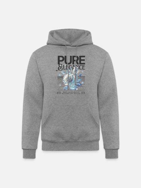 Pure Elegance Rose - Champion Unisex Powerblend Hoodie - heather gray