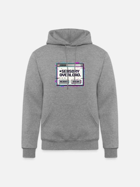 Sensory Overload - Champion Unisex Powerblend Hoodie - heather gray
