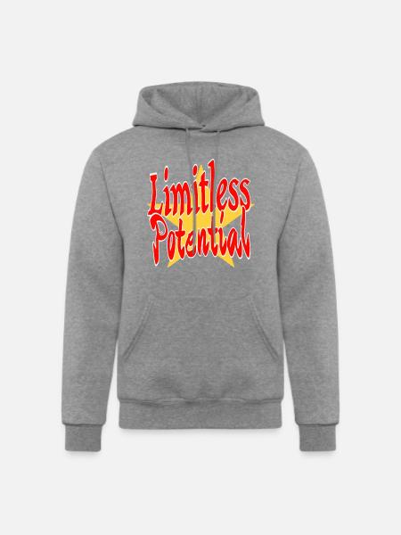 Limitless Potential - Champion Unisex Powerblend Hoodie - heather gray