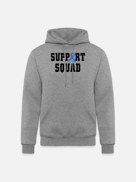 Support Squad - Champion Unisex Powerblend Hoodie - heather gray