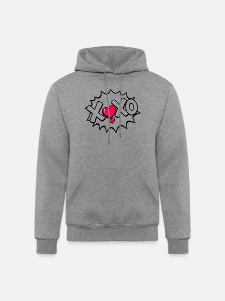 XOXO - Champion Unisex Powerblend Hoodie - heather gray