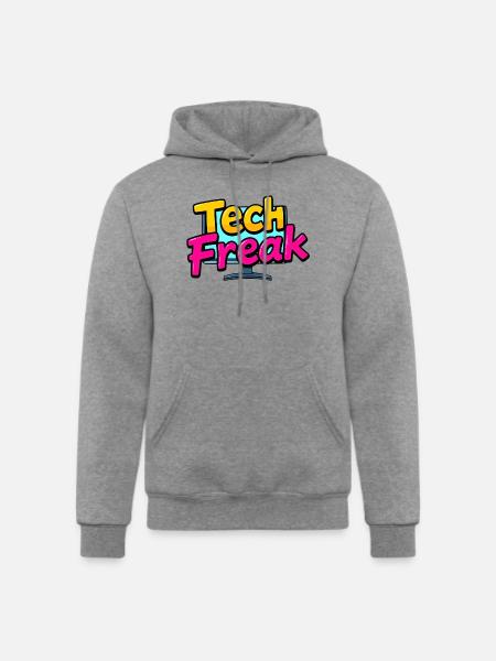 Tech Freak - Champion Unisex Powerblend Hoodie - heather gray