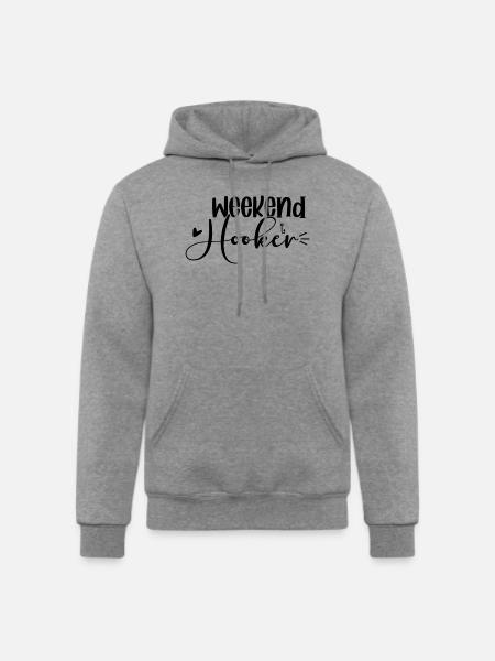 Weekend Hooker - Champion Unisex Powerblend Hoodie - heather gray
