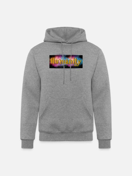 HUMANITY - Champion Unisex Powerblend Hoodie - heather gray