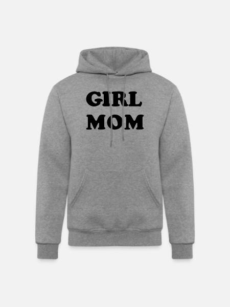 Girl Mom 1 1 - Champion Unisex Powerblend Hoodie - heather gray