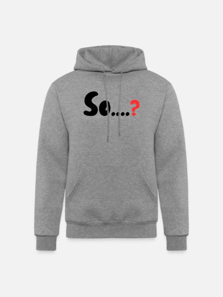 So....? - Champion Unisex Powerblend Hoodie - heather gray