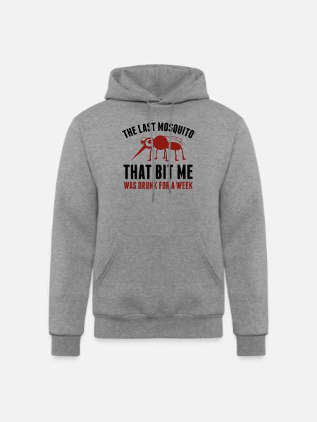 Drunk Mosquito - Champion Unisex Powerblend Hoodie - heather gray