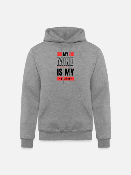 Mind Weapon - Champion Unisex Powerblend Hoodie - heather gray
