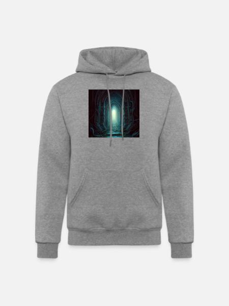 Secret gate - Champion Unisex Powerblend Hoodie - heather gray