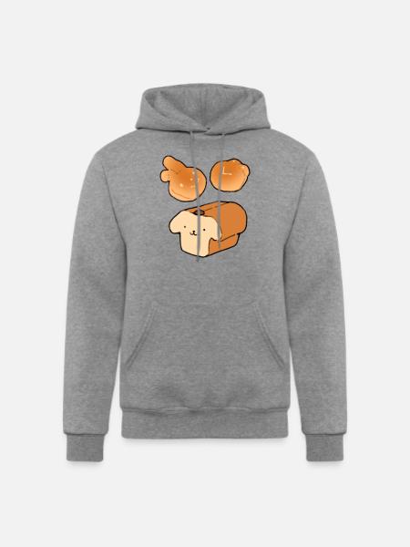 Bread Friends - Champion Unisex Powerblend Hoodie - heather gray