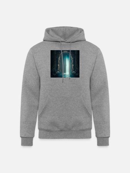 Secret gate - Champion Unisex Powerblend Hoodie - heather gray