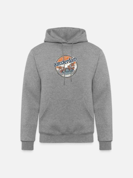Amsterdam Bridge City Seal - Champion Unisex Powerblend Hoodie - heather gray