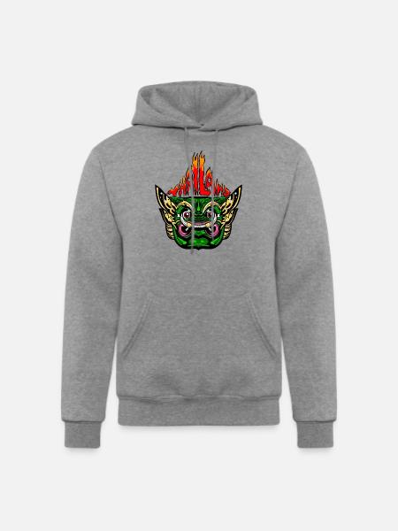 Yak Giant - Champion Unisex Powerblend Hoodie - heather gray