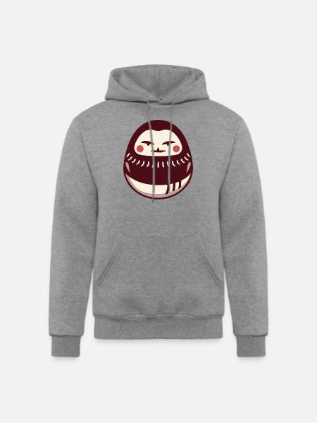 Daruma Doll - Champion Unisex Powerblend Hoodie - heather gray