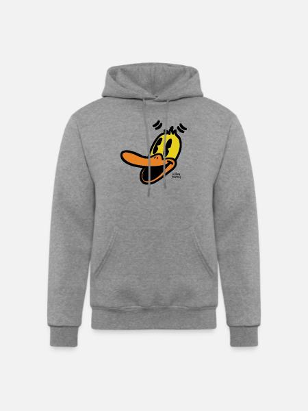 Lucky Ducky - Champion Unisex Powerblend Hoodie - heather gray