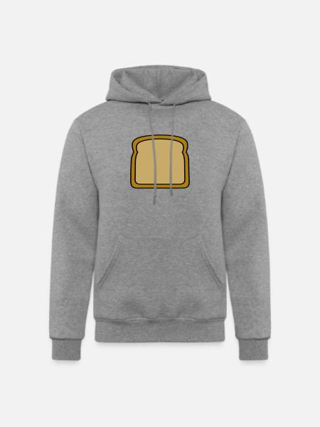 Bread Slice - Champion Unisex Powerblend Hoodie - heather gray