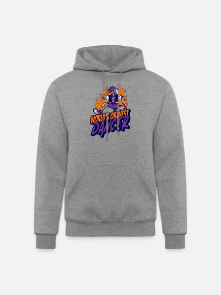 Worlds Okayest Dancer - Champion Unisex Powerblend Hoodie - heather gray