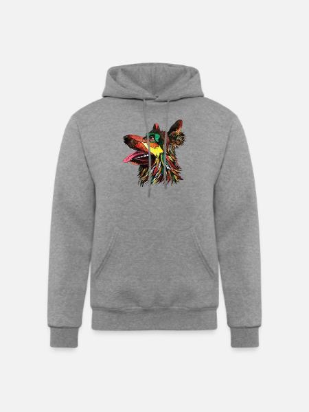 German Shepherd Dog - Champion Unisex Powerblend Hoodie - heather gray