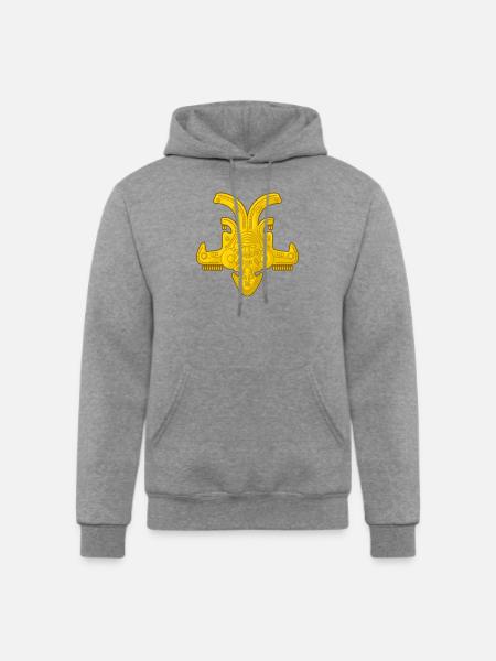 Colombian Ancient Golden Art - Champion Unisex Powerblend Hoodie - heather gray