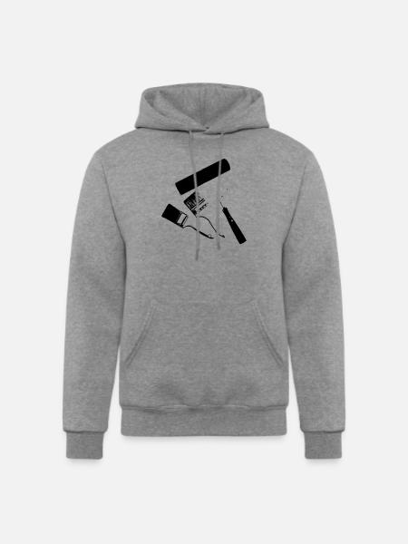paint roller - Champion Unisex Powerblend Hoodie - heather gray