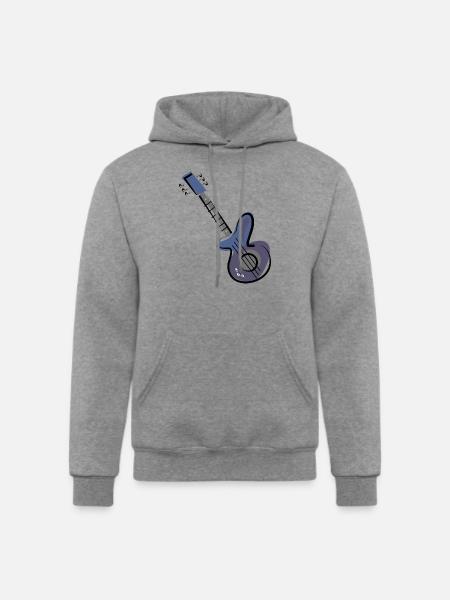 Guitar - Champion Unisex Powerblend Hoodie - heather gray