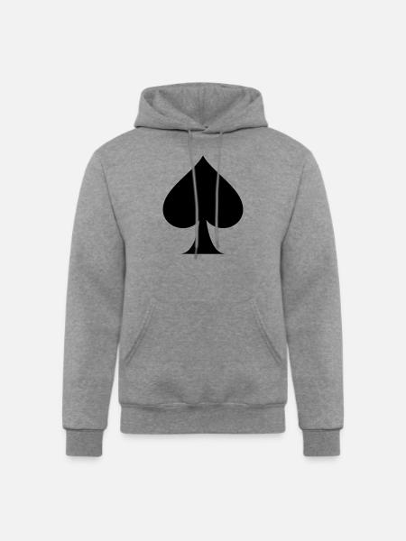 Spade - Champion Unisex Powerblend Hoodie - heather gray