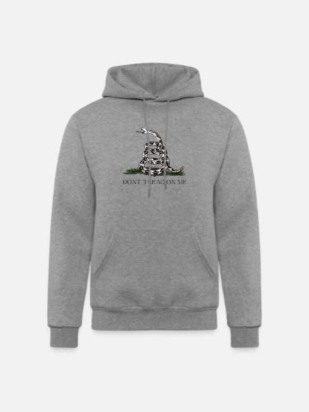 Coiled Rattlesnake Emblem - Champion Unisex Powerblend Hoodie - heather gray