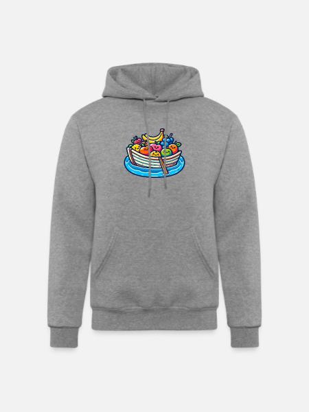 Fruity Boat Adventure - Champion Unisex Powerblend Hoodie - heather gray