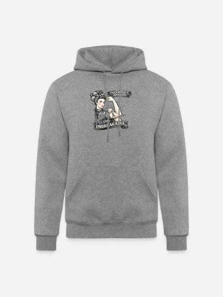 Parkinson Warrior Unbreakable - Champion Unisex Powerblend Hoodie - heather gray