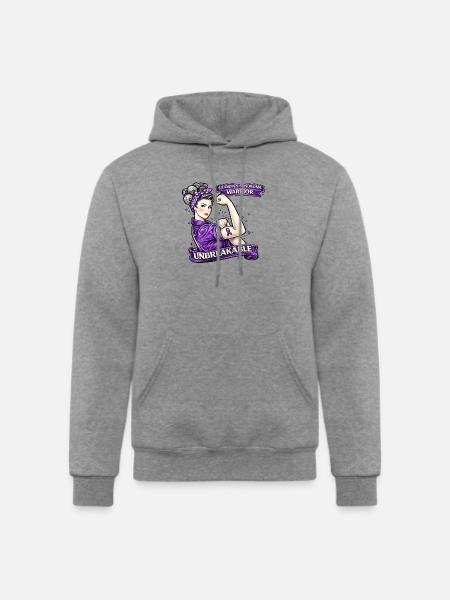 Unbreakable Sjögren's Warrior - Champion Unisex Powerblend Hoodie - heather gray