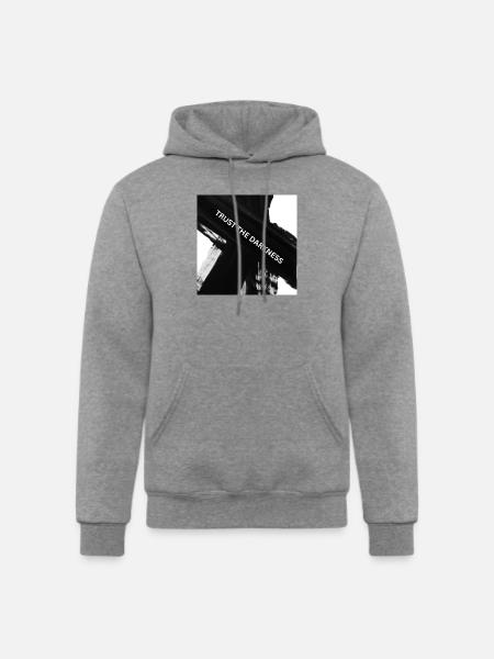 Trust the Darkness - Champion Unisex Powerblend Hoodie - heather gray