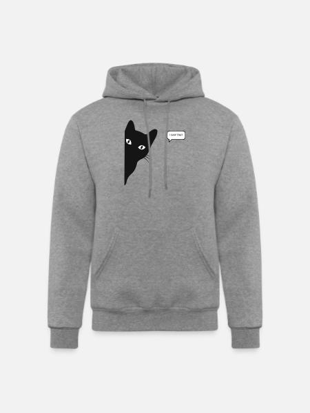 Cat saw that - Champion Unisex Powerblend Hoodie - heather gray